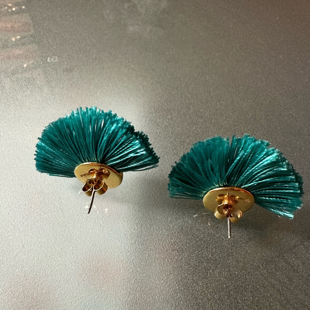 Bauble Bar turquoise fringe earrings - Picture 4 of 4